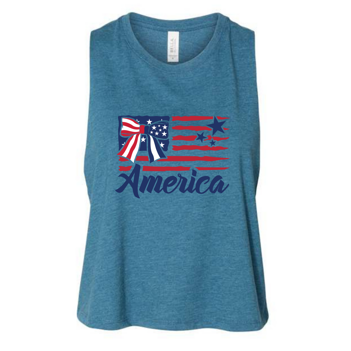America Bow Womans Racerback