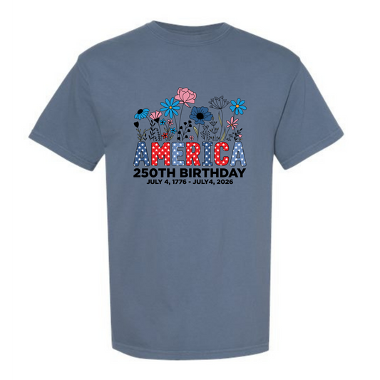 America 250th Birthday Comfort Colors
