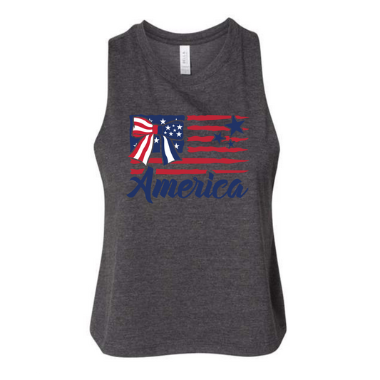 America Bow Womans Racerback
