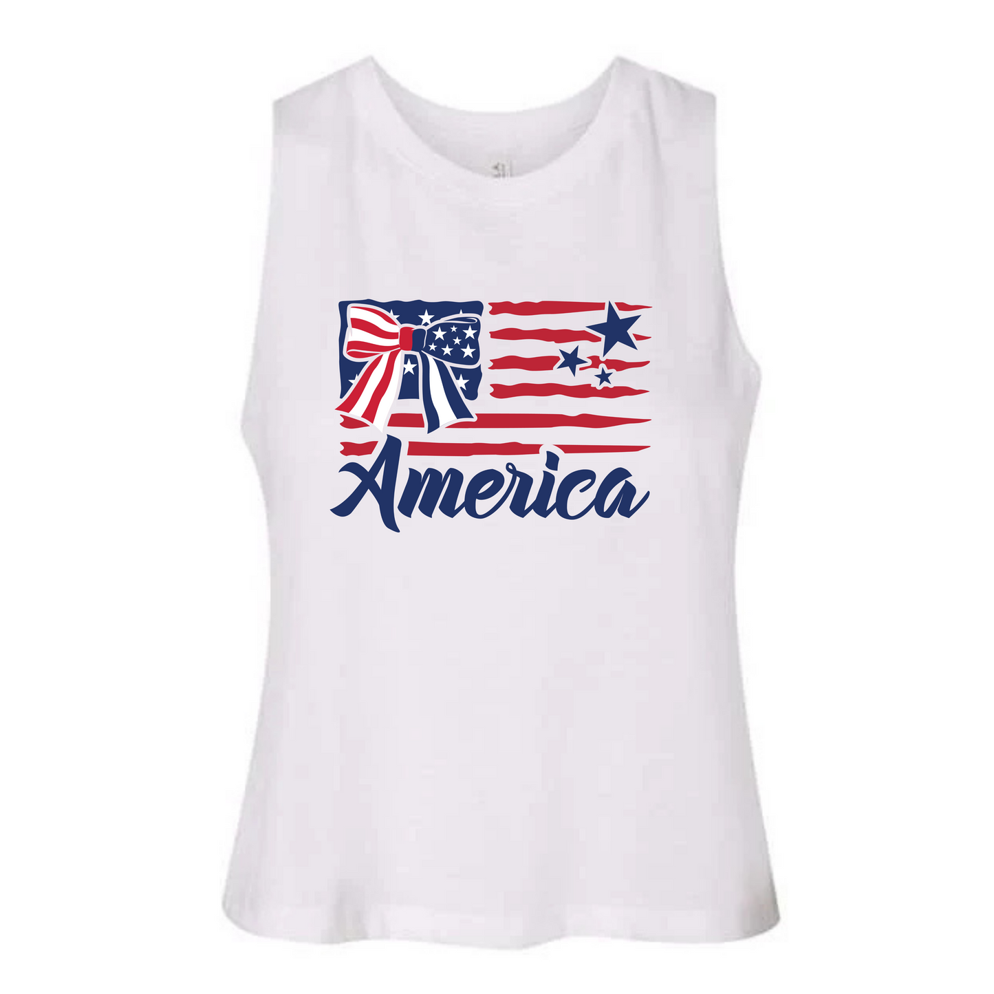 America Bow Womans Racerback