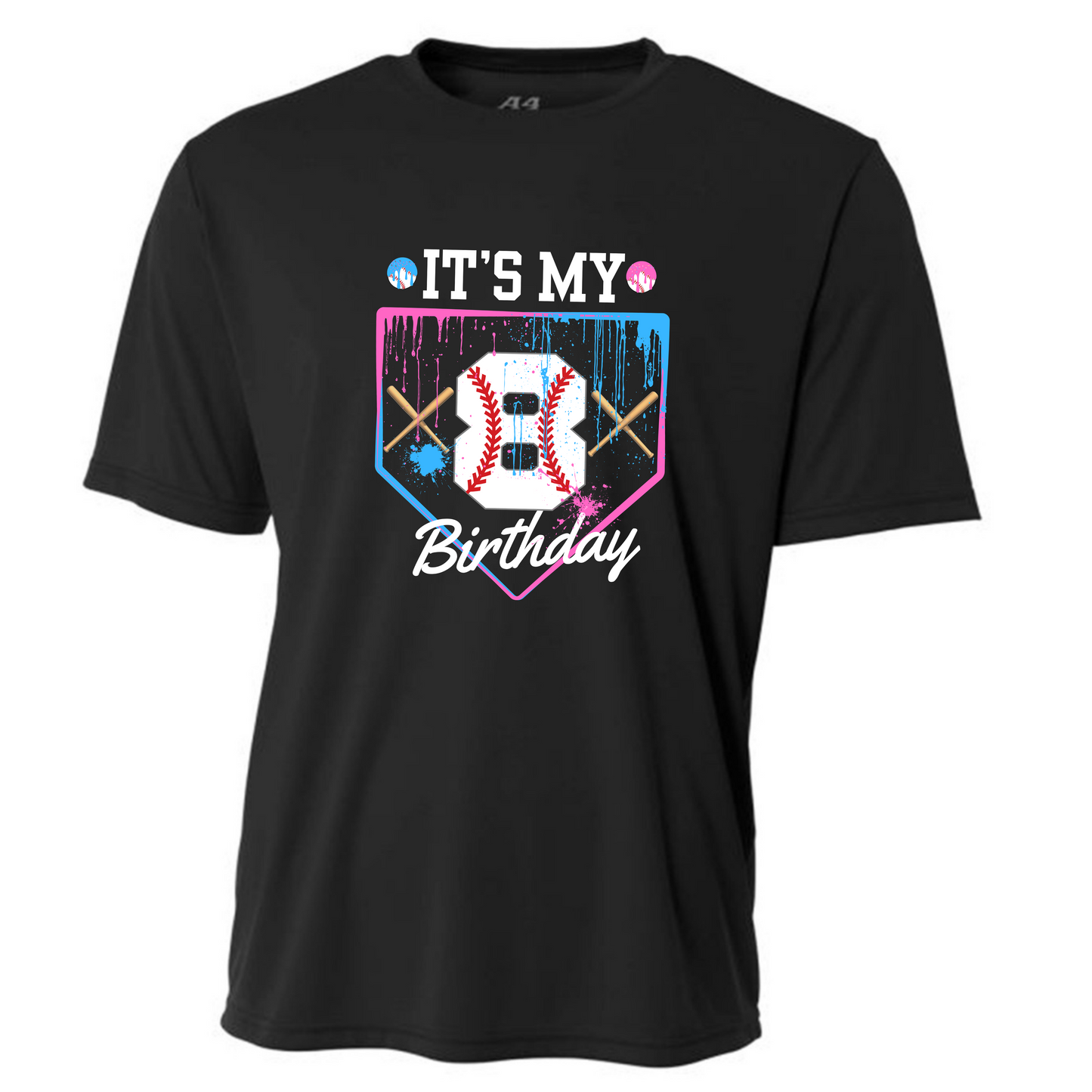 Birthday Drip Baseball Tshirt