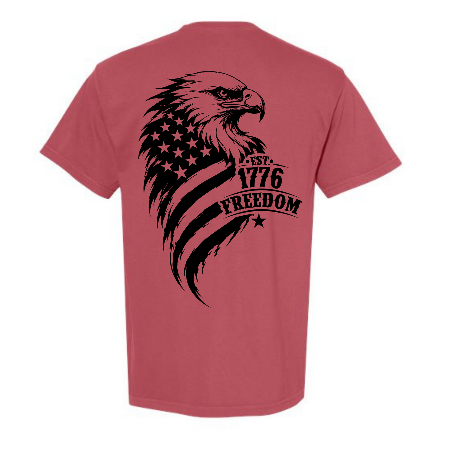 Mens Eagle Flag Comfort Colors
