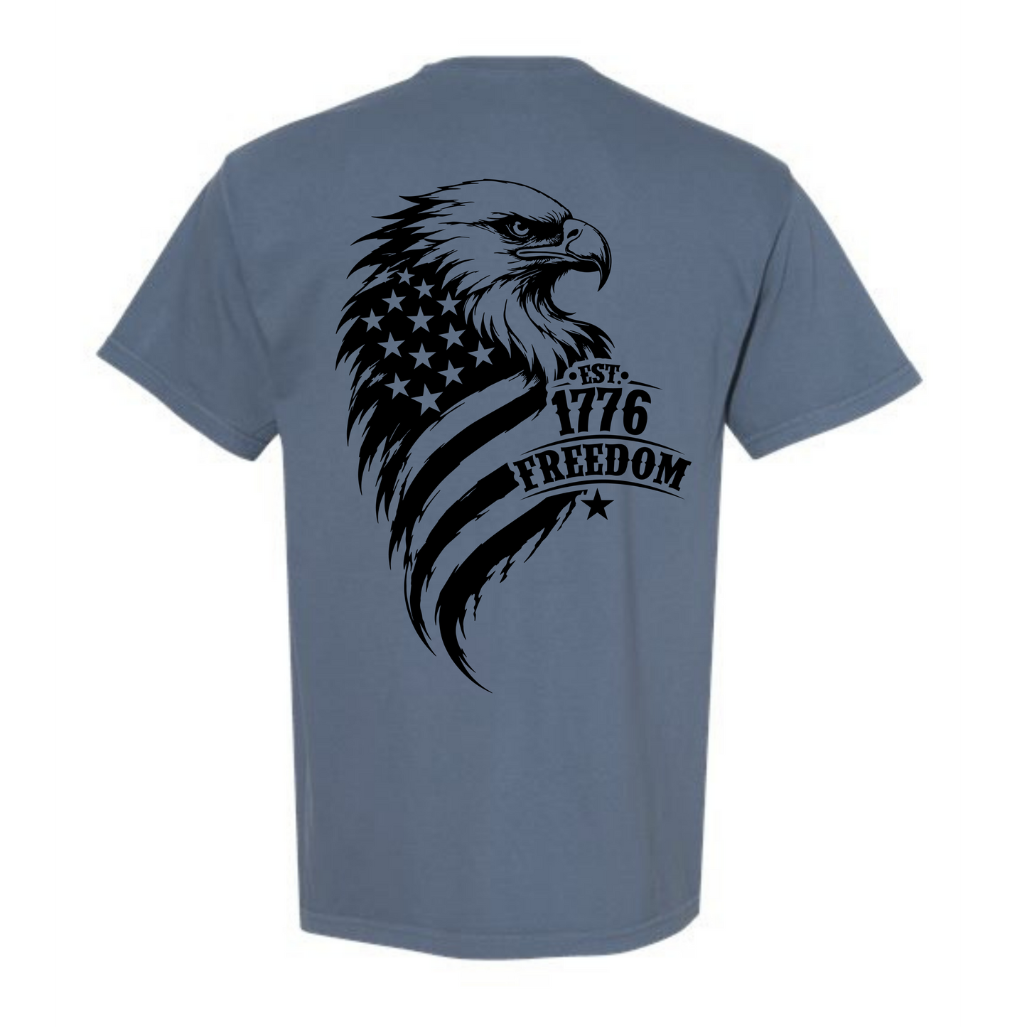 Mens Eagle Flag Comfort Colors